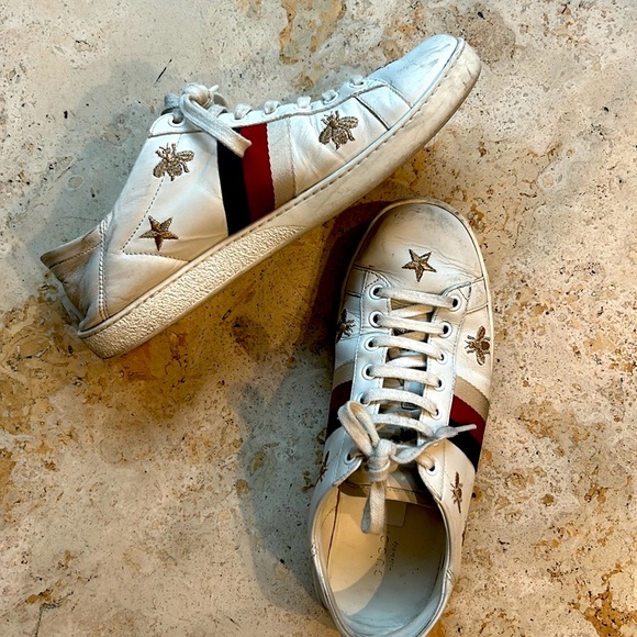 GUCCI NEW ACE CONVERTIBLE HEEL SNEAKER - Picture 2 of 8